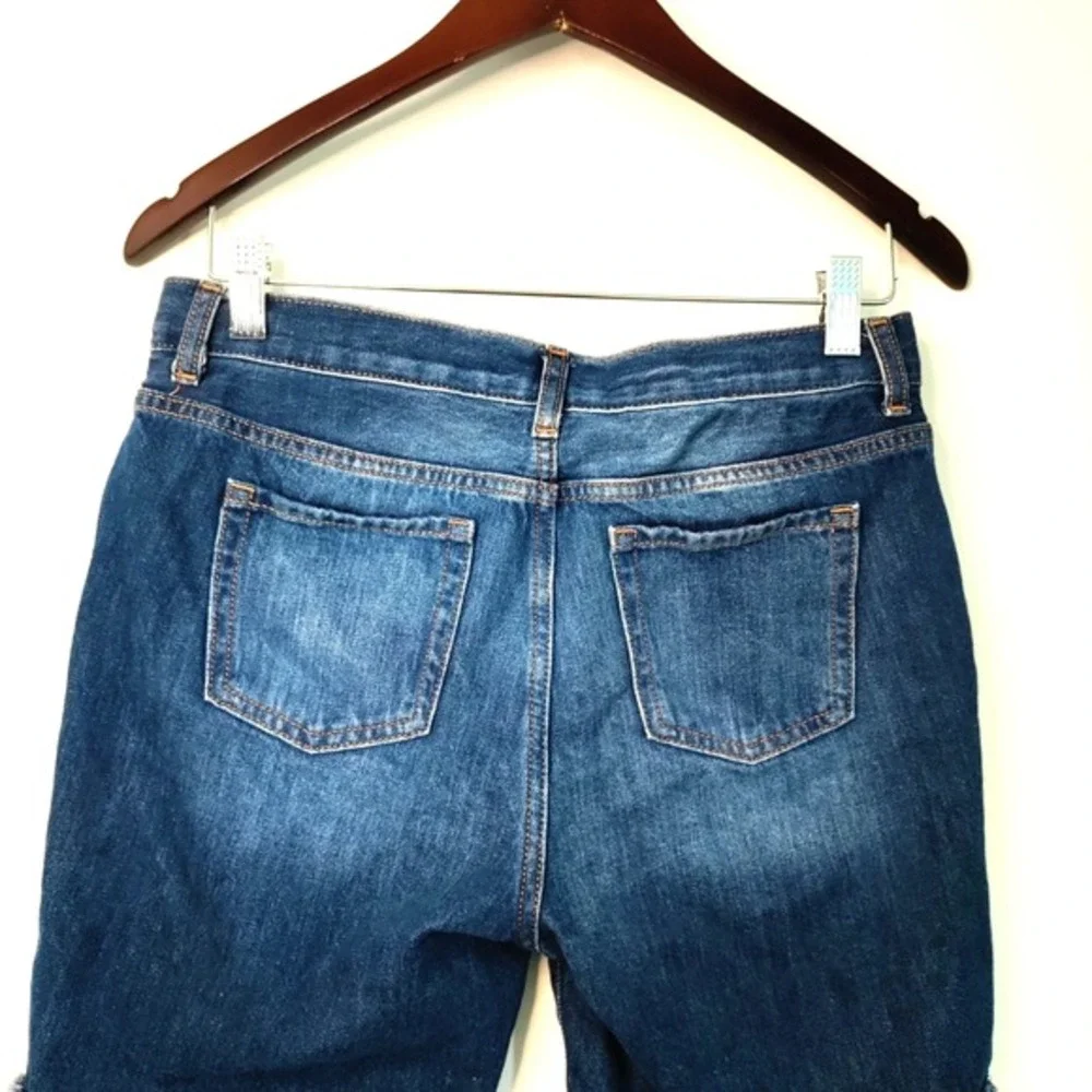Children's Place Denim Cuffed Midi Mi-Long Distressed Beach Resort Y2K Shorts 16